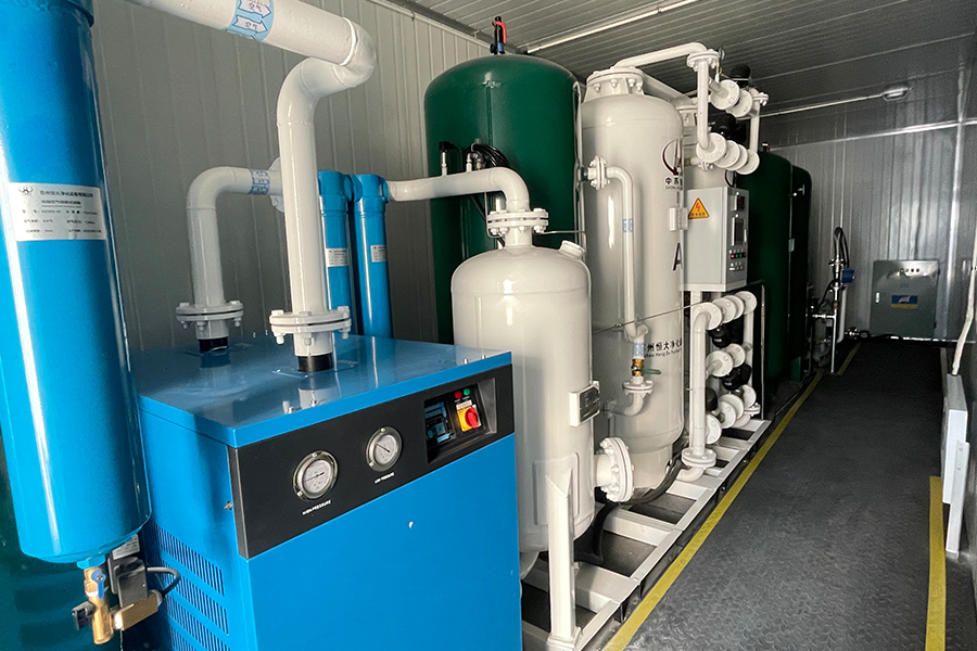 PSA -kvävegenerator för behållare